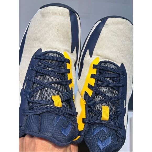 Nike Precision VI Low White Navy Gold Basketball Shoes DD9535-101 Men’s Size 9 U main image 12